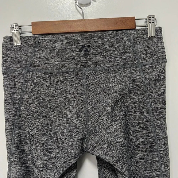 PINK by Victoria Secret Ultimate Gray Active Sheer Black Leggings size S/P - Picture 6 of 9